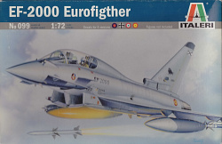 Сборная модель из пластика 0099 ИТ Самолет Eurofighter Twin - Seater (1/72) Italeri