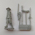Сборная миниатюра из смолы Мушкетёр, идущий, 28 мм, Аванпост