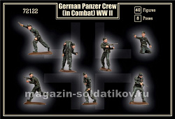 Солдатики из пластика German Panzer Crew in Combat WWII (1/72) Mars