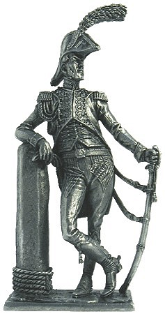 Миниатюра из металла 163. Офицер батальона моряков Императорской Гвардии, Франция 1807-1811 гг. EK Castings