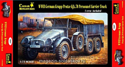 Солдатики из пластика Немецкий автомобиль для личного состава Kfz.70 (1/72) Caesar Miniatures
