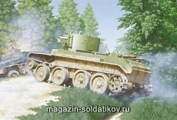 Сборная модель из пластика Артиллерийский танк БТ-7А (1/35) Восточный экспресс