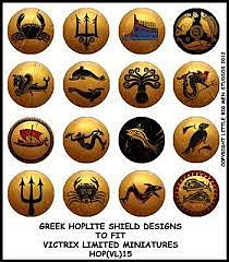 Greek Hoplite shield transfers, Victrix (HOP(VL)15) (HOP(VL)15 )