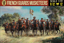 Солдатики из пластика French Musketeers of the Guard (first half of XVIII c.) (1/72) Strelets