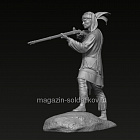 Сборная фигура из смолы Семинольский воин, 75 мм, Altores studio (F-75-269) (F-75-269)