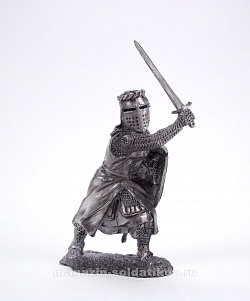 Миниатюра из олова Рыцарь Тевтонского Ордена, XIII в. 54 мм, Солдатики Публия