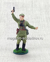 Комбат, капитан пехоты Красной Армии, 1941-43гг. СССР, 54 мм - фото