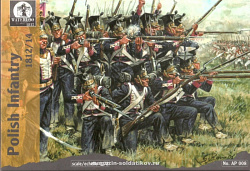 Солдатики из пластика АР 008 Польская пехота 1812 - 14 (1:72) Waterloo