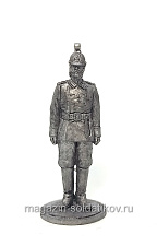 Миниатюра из олова Пожарный унтер офицер городской пож.Команды. Российской Империя 1907-17 гг, 54 мм, EK Castings - фото