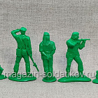 Солдатики из пластика Набор солдатиков №46 «Армия Иордании (зелёный, 12 шт)» 1/32 Инженеръ Басевичъ