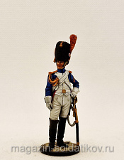 Миниатюра из олова Рядовой полка Конных гренадеров Императорской гвардии. Франция, Студия Большой полк - фото