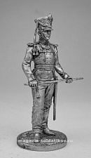 Миниатюра из олова Обер-офицер армейской пешей артиллерии. Россия, 1809-14 гг. (№4) EK Castings - фото