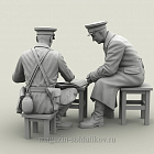 Сборная фигура из смолы SM 3132 Совещание с генералом армии. 1941-42 г., 1:35, SOGA miniatures (SM-3132) (SM-3132)
