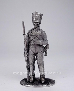 Миниатюра из олова 359 РТ Рядовой гарнизонных полков, 1812 г., 54 мм, Ратник