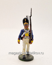 Миниатюра из олова Гренадер 45-го пехотного полка Цвайфеля. Пруссия, 1806 г., Студия Большой полк - фото