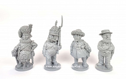 Фигурки из смолы Крымская война №1, набор из 4 шт, 50 мм, Баталия миниатюра