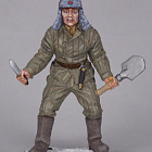 Миниатюра в росписи Боец Красной Армии, 1941-43 гг. СССР, 1:32, Сибирский партизан (СП036) (СП036)