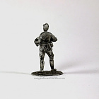 Миниатюра из олова 045 РТ Боец с баяном, 54 мм, Ратник