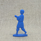Солдатики из пластика Мальчик играющий в бабки 1 (синий), Воины и битвы