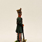Миниатюра из олова Офицер гусарского полка. Баден, 1812 год, Студия Большой полк