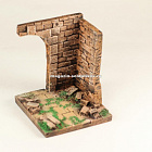 Подставки для фигур и диорам Подставка-база: уголок стены, руины (крашеная) Магазин Солдатики