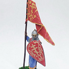 Русский дружинник со стягом, XIII в., XIII век, 54 мм, Soldanir (QF0425) (QF0425)