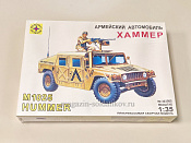 Сборная модель из пластика 303505 Армейский автомобиль М1025 «Хаммер» 1:35 Моделист - фото