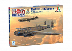 Сборная модель из пластика ИТ Самолет FIAT BR-20 «Cicogna» Battle of Britain 1:72 Italeri