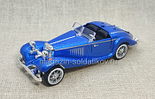Mercedes-Benz 500K Roadster (голубой металлик) 1/36 Китай - фото