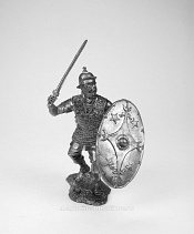 Миниатюра из олова СП Легионер вспомогательной когорты XXIV легиона, I-II вв. н.э. Солдатики Публия - фото