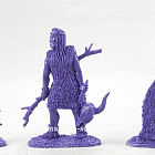 Материал - двухкомпонентный пластик Неандертальцы, выпуск №2, 54 мм (6 шт, фиолетовый цвет, б/к), Воины и битвы