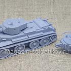Советский танк БТ-7А 3D 1/56 3Д Корнукопия (552-020) (552-020)