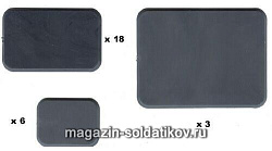 Bases (mixed sizes) (15 мм) Flames of war (XX101) (XX101)