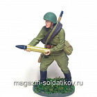 Артиллерист со снарядом к 76-мм дивизионной пушке, 1941-43 гг. СССР, 54мм (QF0122) (QF0122)