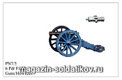 Сборная модель из металла 6-ти фунтовая пушка\гаубица (28 мм) Foundry - фото