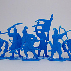 Солдатики из пластика Казахское ханство (6 шт, голубой) 52 мм, История в фигурках