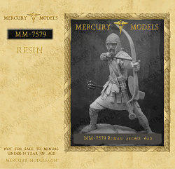 Сборная фигура из смолы Roman archer 4 AD, 75 мм, Mercury Models