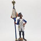 Миниатюра из олова Старший сержант-орлоносец 4-го линейн. полка, 1805 г, 54 мм, Студия Большой полк (БП0504.12.03.54) (БП0504.12.03.54)