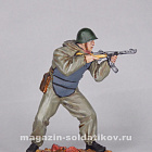 Миниатюра в росписи Боец штурмовой группы, 1:32, Сибирский партизан (СП095) (СП095)