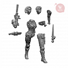 Сборные фигуры из смолы Agentess, 28 мм, Артель авторской миниатюры «W»