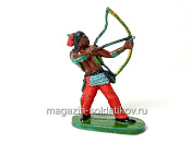 солдатик из твердого пластика Индеец, Польша - фото