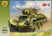 Сборная модель из пластика Советский танк БТ-7 (1/35) Звезда - фото