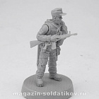 Сборная фигура из смолы Ветеран, серия «Наемники» 28 мм, ArmyZone Miniatures