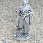 Сборная миниатюра из смолы Казак - урядник, Первая мировая война, 75 мм, Shot Mini (RIA-K-2) (RIA-K-2)