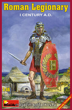 Сборная модель из пластика Римский легионер, I в. н.э. MiniArt (1/16)