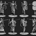 Сборная миниатюра из смолы Персидский воин отряда Бессмертных, 75 мм Chronos Miniatures (CHM-75028) (CHM-75028)