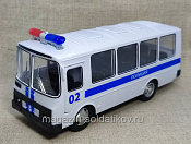 Масштабная модель в сборе и окраске ПАЗ 3205 Полиция - фото