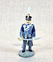 №45 - Штаб-офицер Гродненского гусарского полка, 1812г. - фото
