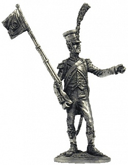 Миниатюра из металла 042. Сержант вольтижеров легкой пехоты, Франция 1809-1813 гг. EK Castings