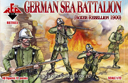 Солдатики из пластика Немецкий Морской Батальон 1900 (1/72) Red Box (RB72023) (RB72023)